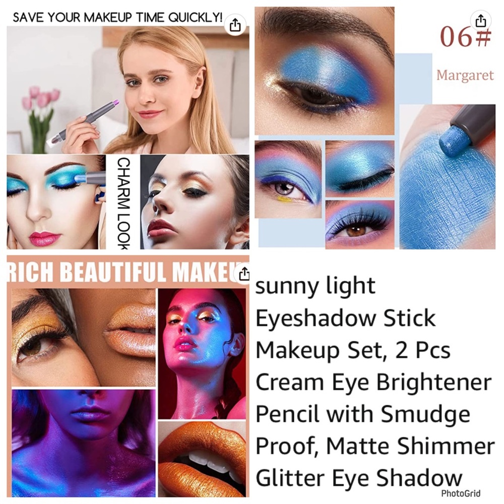🌟🌟🌟Sunny Light 9 pieces multicolored eyeshadow sticks makeup NEW